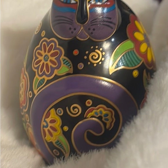 Set of 3 Laurel Burch Ceramic Eggs- The Cat Collection 1996-97-96 - Picture 8 of 11